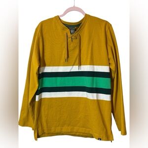 Houston White X Target 100% Cotton Unisex Rugby Shirt Size M Color Block Casual